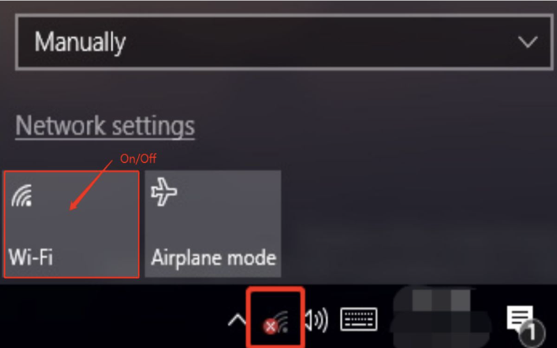 laptop không hiện wifi