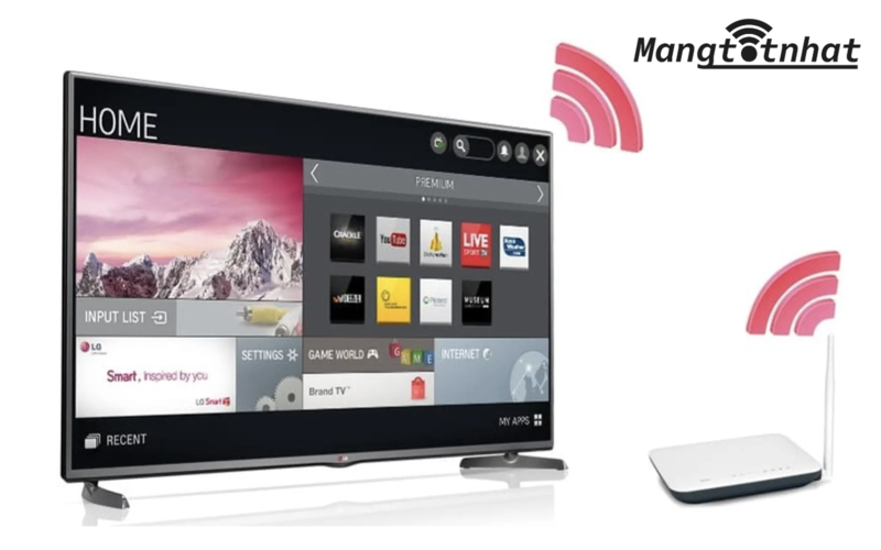 cách bật wifi trên tivi lg