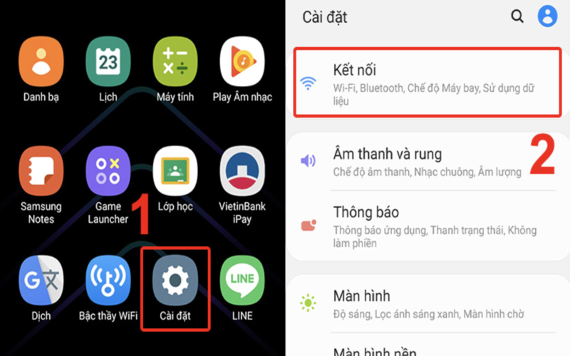 cách phát wifi trên samsung