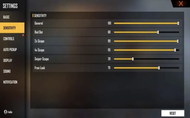 Cách chỉnh độ nhạy Free Fire cho Auto Headshot