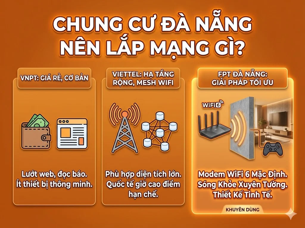 Chung cư nên lắp mạng FPT Đà Nẵng công nghệ Wifi 6