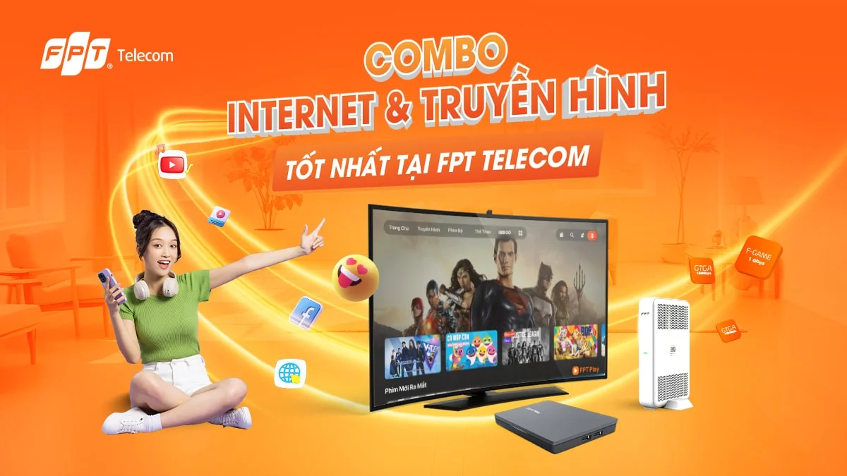 Combo Internet Truyền hình FPT Đà Nẵng giá từ 215k