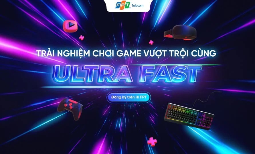 Gói cước F-Game của FPT trang bị Modem Wifi 6 và tính năng Ultra Fast