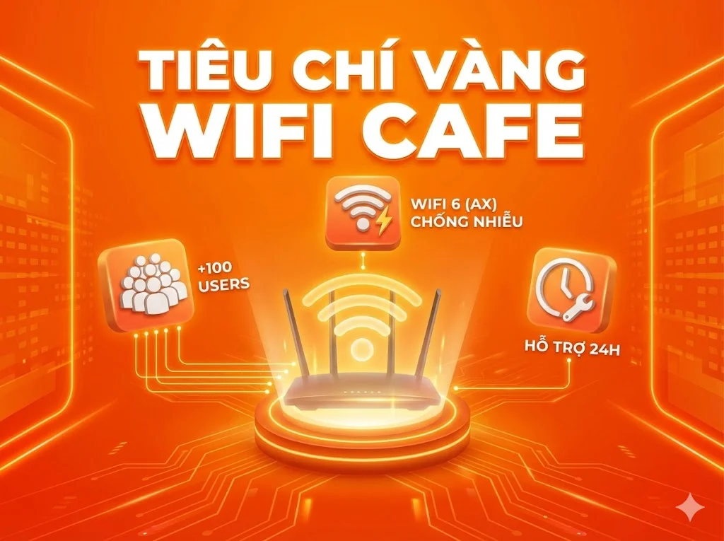 Giải pháp lắp đặt wifi cho quán cafe chịu tải cao tại Đà Nẵng