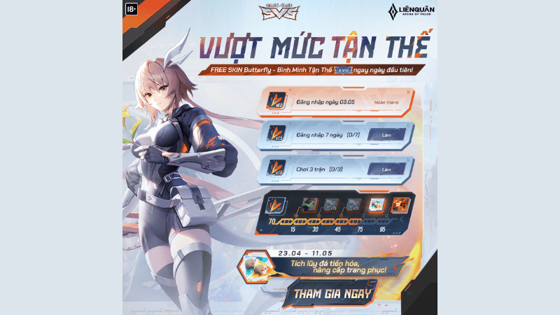 Skin Butterfly Bình Minh Tận Thế