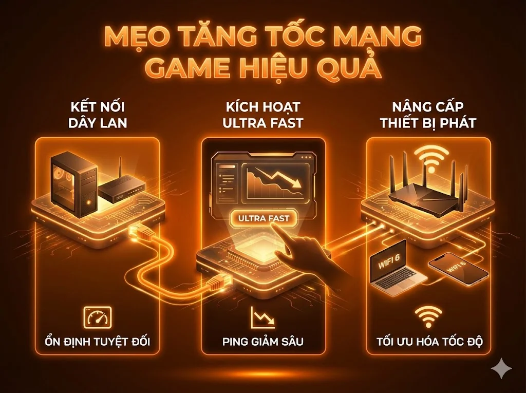 3 mẹo tăng tốc mạng khi chơi game hiệu quả nhất