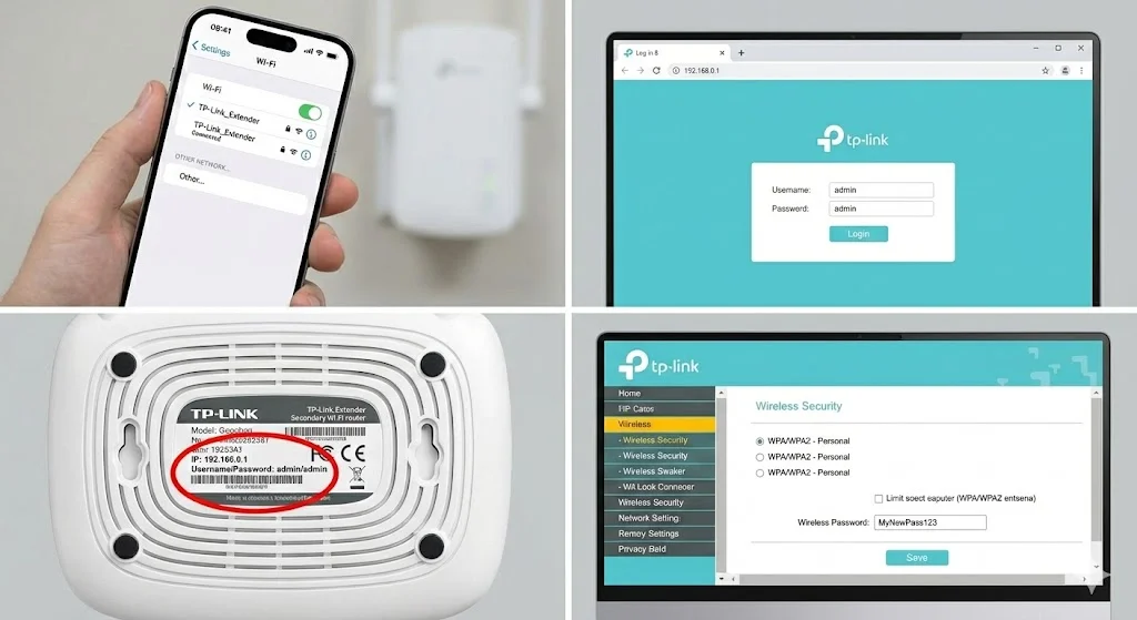 Truy cập 192.168.0.1 để đổi mật khẩu cục phát phụ
