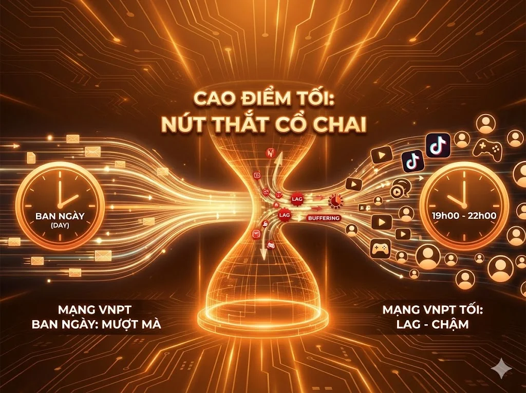 Mạng VNPT lag buổi tối: Do người dùng hay do nhà mạng?