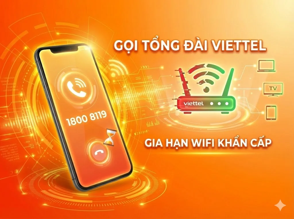 Gọi tổng đài Viettel 1800 8119 để nhờ nhân viên mở mạng gấp