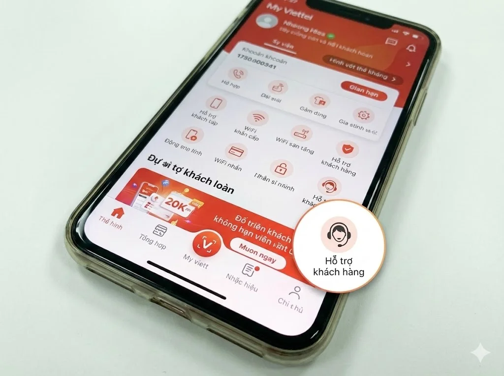 Đăng nhập App My Viettel bằng SĐT đăng ký mạng