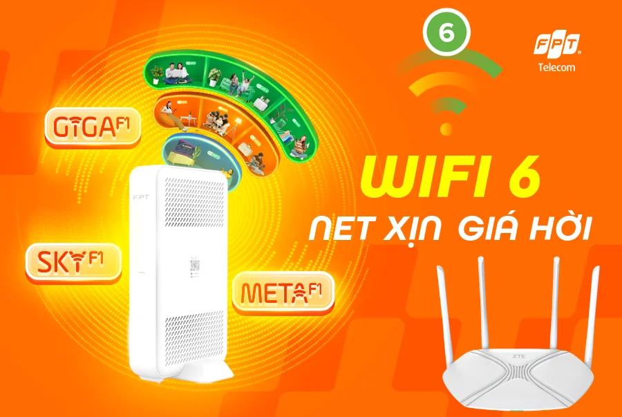 Gói Internet Wifi 6 FPT Bắc Trà My 2026
