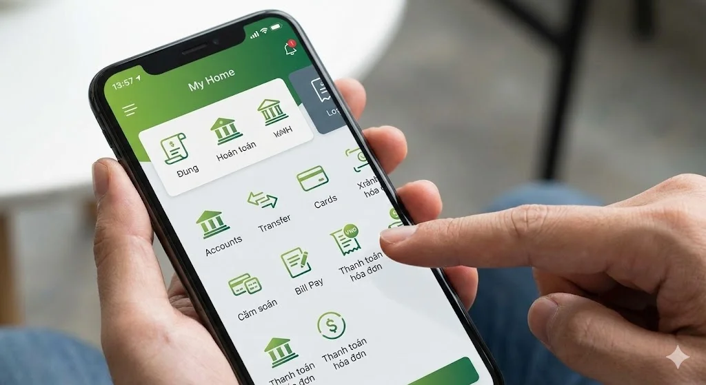 Thanh toán cước FPT tiện lợi qua Mobile Banking và QR Code