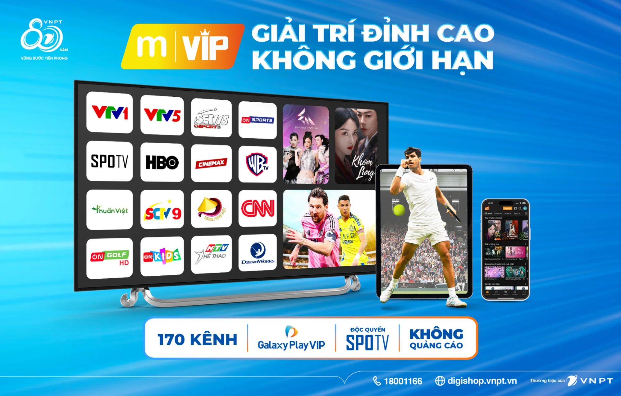 Giá gói cước combo Internet + truyền hình mới nhất của VNPT