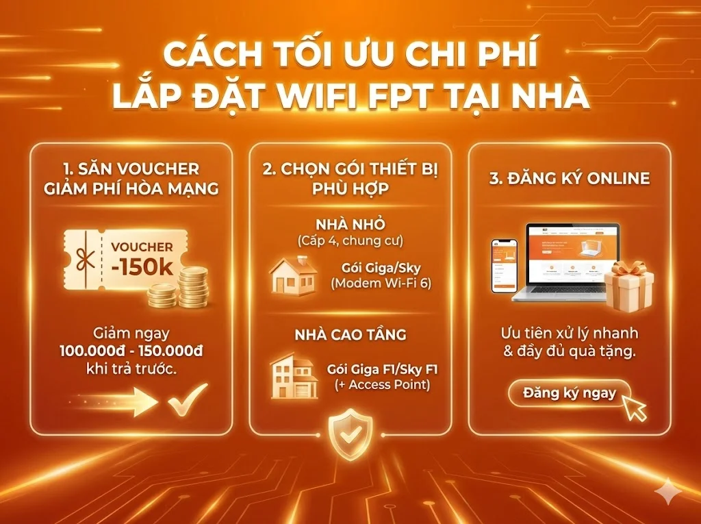 Cách tối ưu chi phí lắp đặt Wifi tại nhà