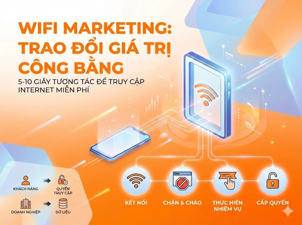 Cơ chế hoạt động của Wifi Marketing