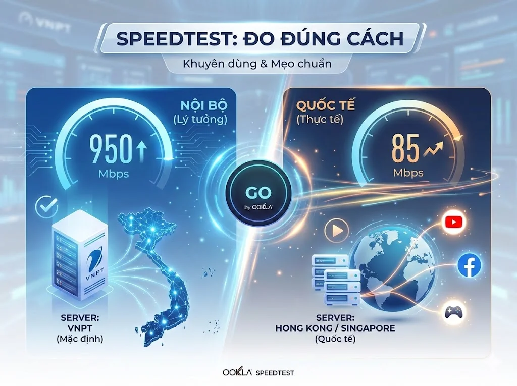 Hướng dẫn kiểm tra tốc độ mạng VNPT bằng Speedtest chuẩn xác