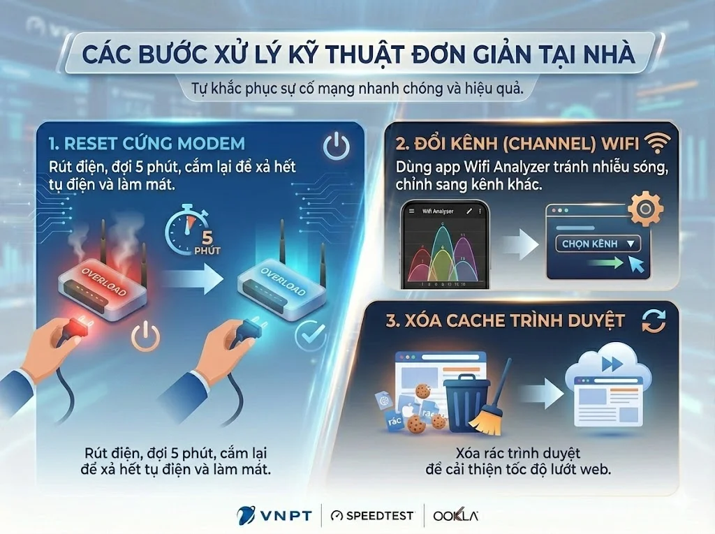 Các cách đơn giản giúp khắc phục mạng VNPT chậm tại nhà