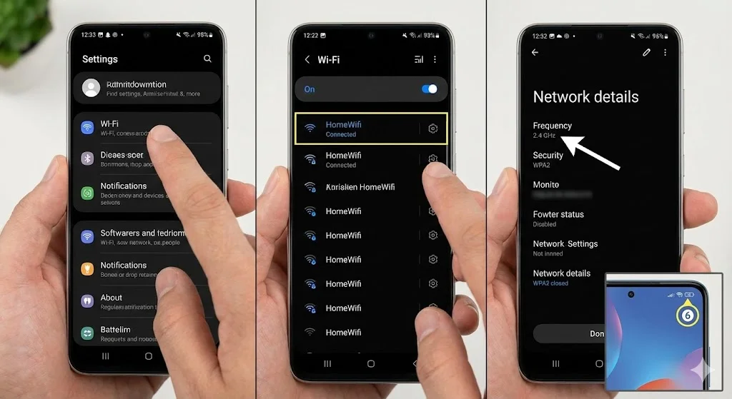 Cách kiểm tra Wifi 2.4GHz hay 5GHz trên điện thoại Android