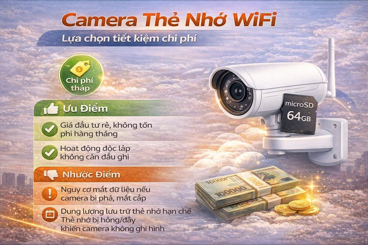 Camera thẻ nhớ wifi