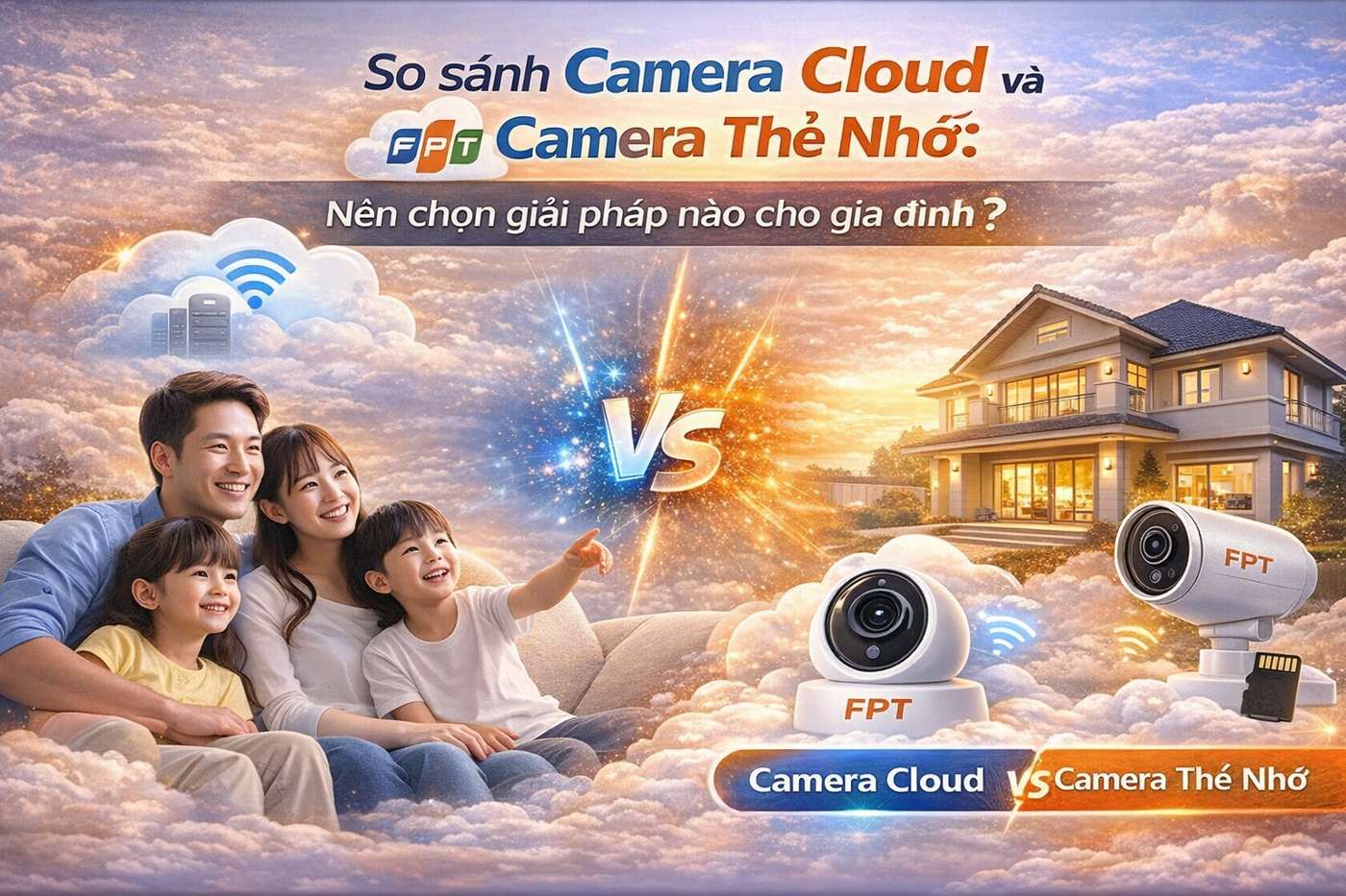 So sánh camera cloud và camera thẻ nhớ
