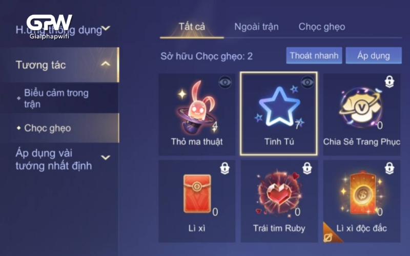 Cách thiết lập tính năng chọc ghẹo trong Liên Quân Mobile