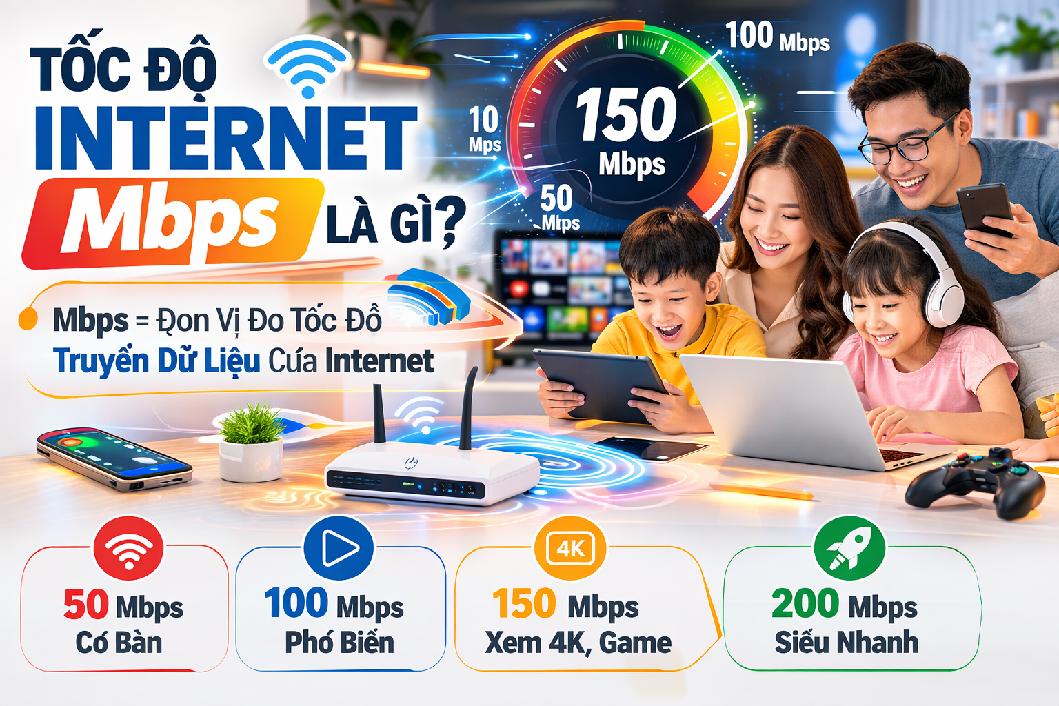 Tốc độ internet mbps là gì