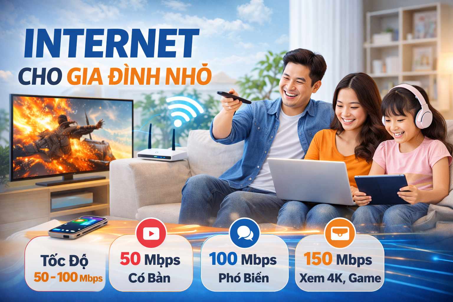 Internet cho gia đình nhỏ