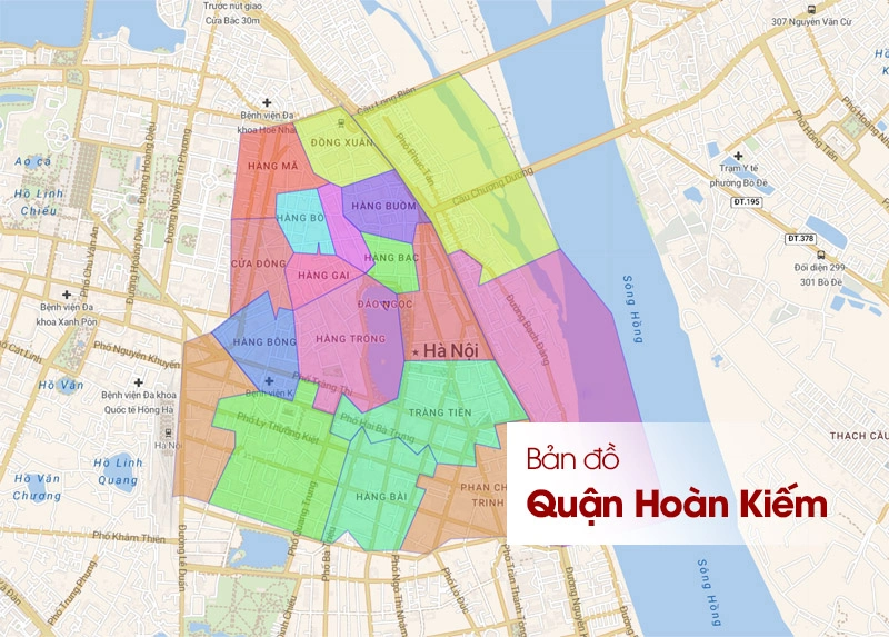 Bản đồ địa chính quận Hoàn Kiếm