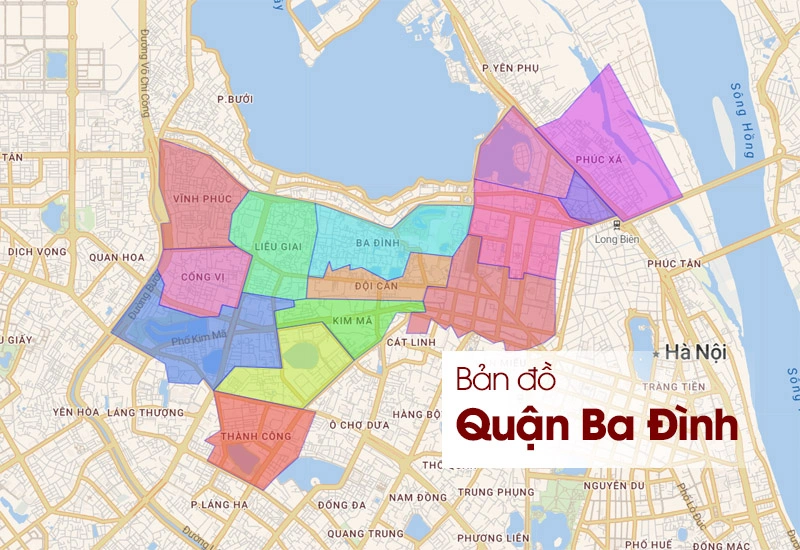 bản đồ địa chính quận Ba Đình