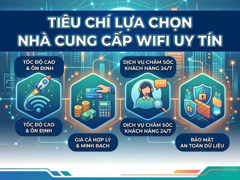 tiêu chí lựa chọn nhà cung cấp wifi