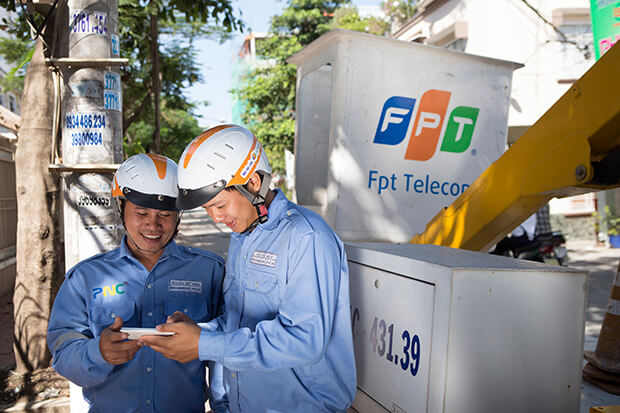Kĩ thuật viên triển khai lắp mạng FPT phường Xuân Trường, Đà Lạt
